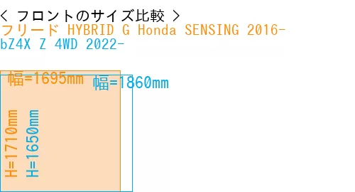 #フリード HYBRID G Honda SENSING 2016- + bZ4X Z 4WD 2022-